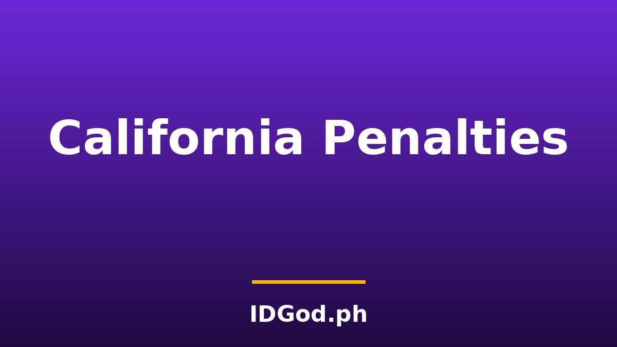 California Fake ID Penalties: What the Law Covers and Why It Matters