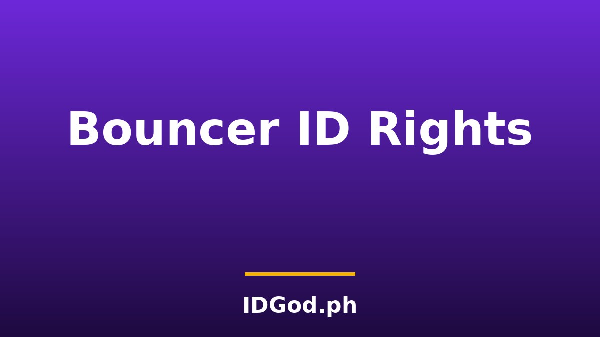 Can a Bouncer or Bar Legally Take Your ID?