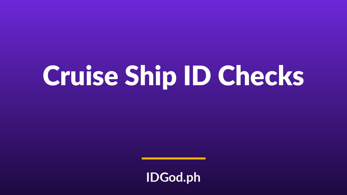Cruise Ship ID Checks: Boarding Documents and Onboard Age Rules
