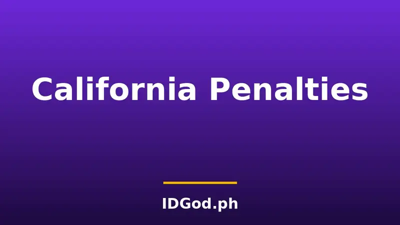 California Fake ID Penalties: What the Law Covers and Why It Matters