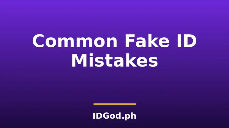 Common Fake ID Mistakes: What People Get Wrong and Why It Matters