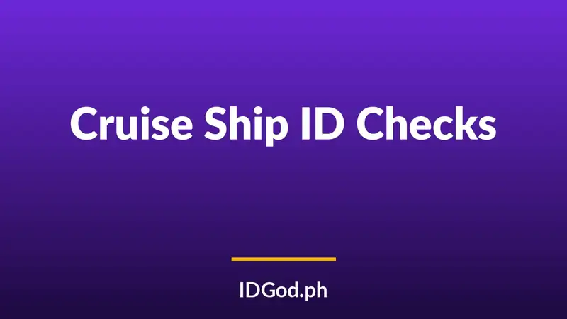 Cruise Ship ID Checks: Boarding Documents and Onboard Age Rules