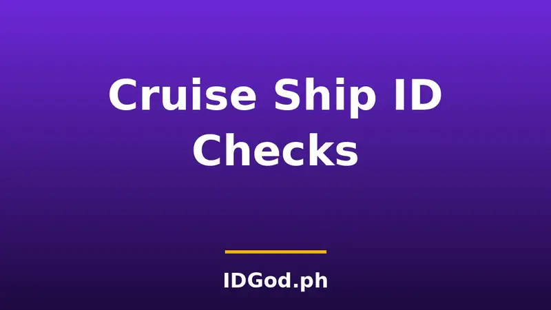 Cruise Ship ID Checks: Boarding Documents and Onboard Age Rules