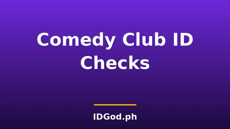 Comedy Club ID Checks: The Two Drink Minimum and the Door