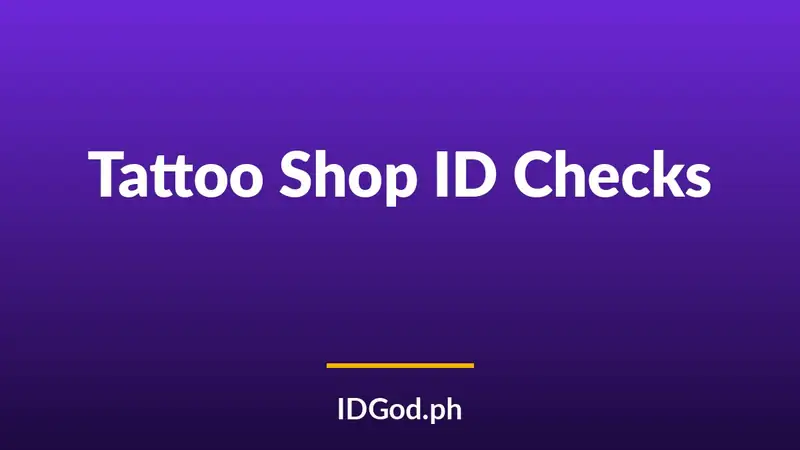 Tattoo and Piercing Shop ID Checks: Age Rules by State