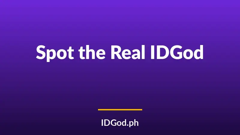How to Spot the Real IDGod