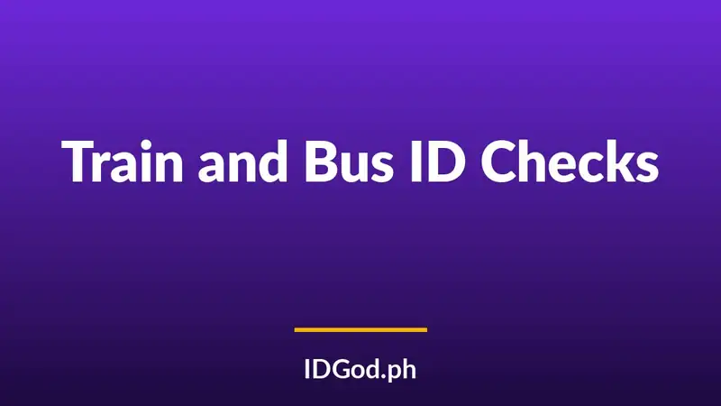 ID Checks on Trains and Intercity Buses