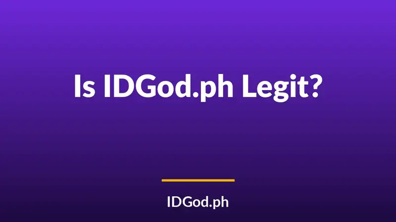 Is IDGod.ph Legit? How to Tell the Real IDGod From Clones