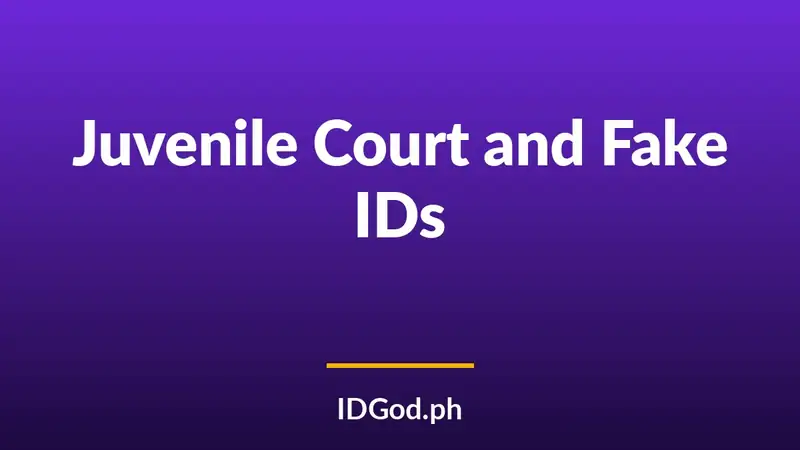 Juvenile Court and Fake ID Cases for Minors