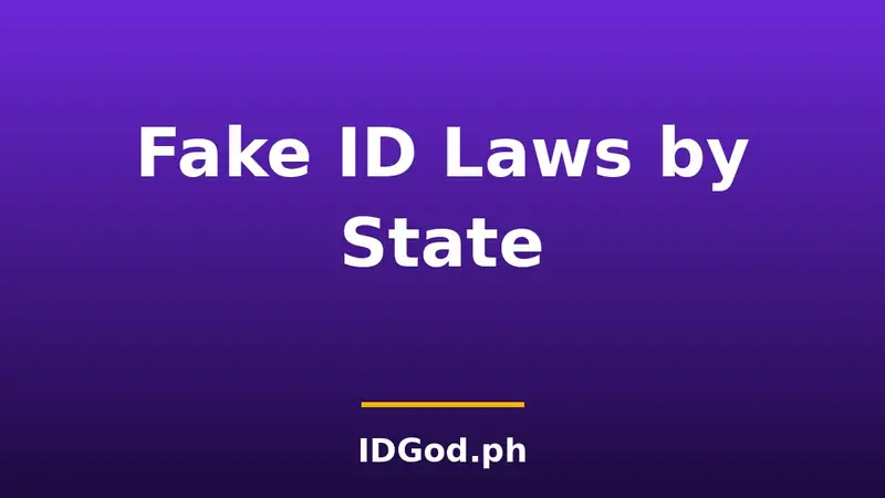 Fake ID laws by state