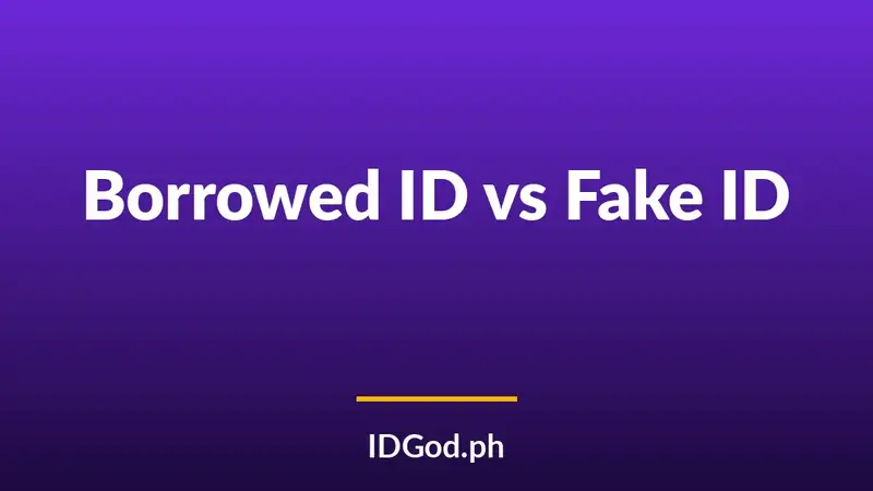 Using Someone Else's ID vs a Fake ID: The Legal and Practical Difference