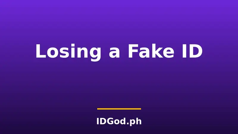 What Happens If You Lose Your Fake ID
