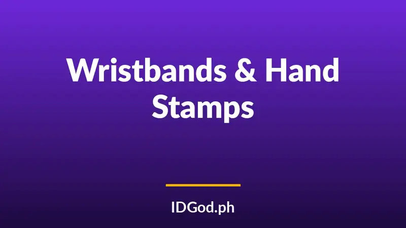 Wristbands and Hand Stamps at Bars and Festivals