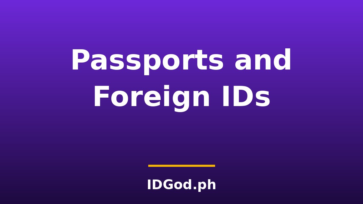 Do Bars Accept Passports and Foreign IDs?