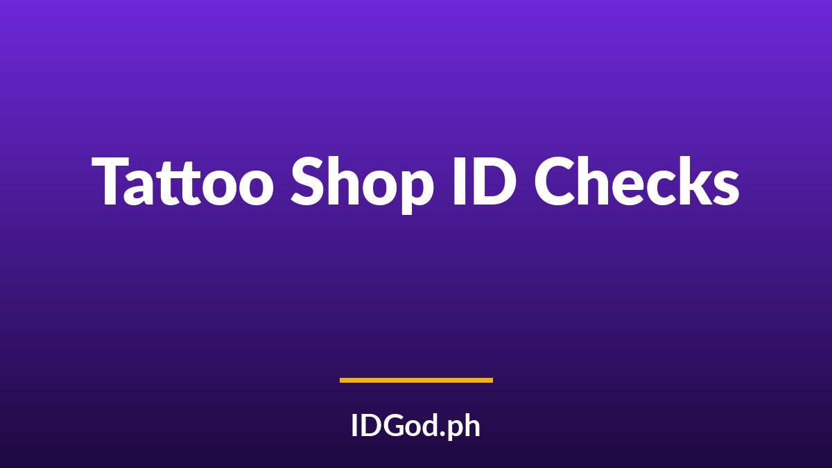 Tattoo and Piercing Shop ID Checks: Age Rules by State