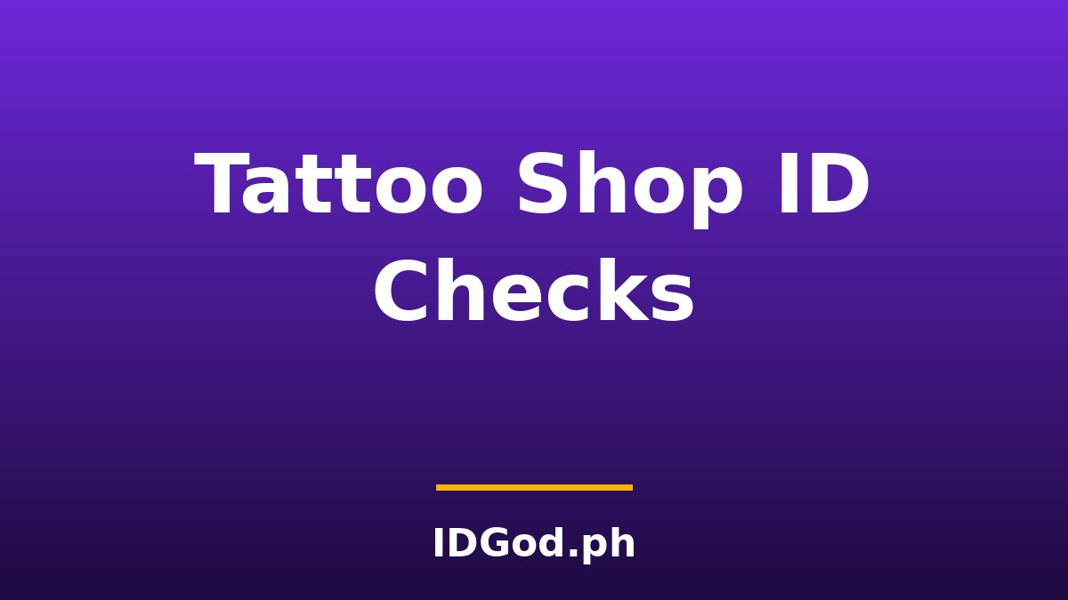 Tattoo and Piercing Shop ID Checks: Age Rules by State
