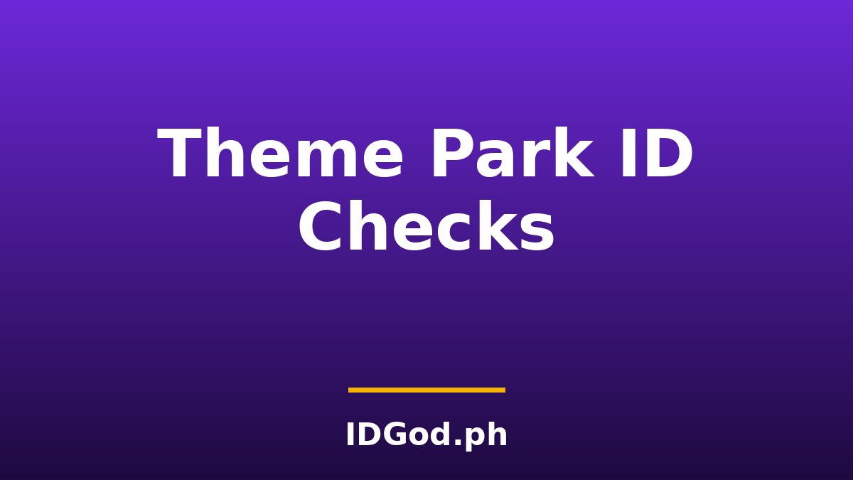 Water Park and Amusement Park ID Checks: Age Bands at the Gate