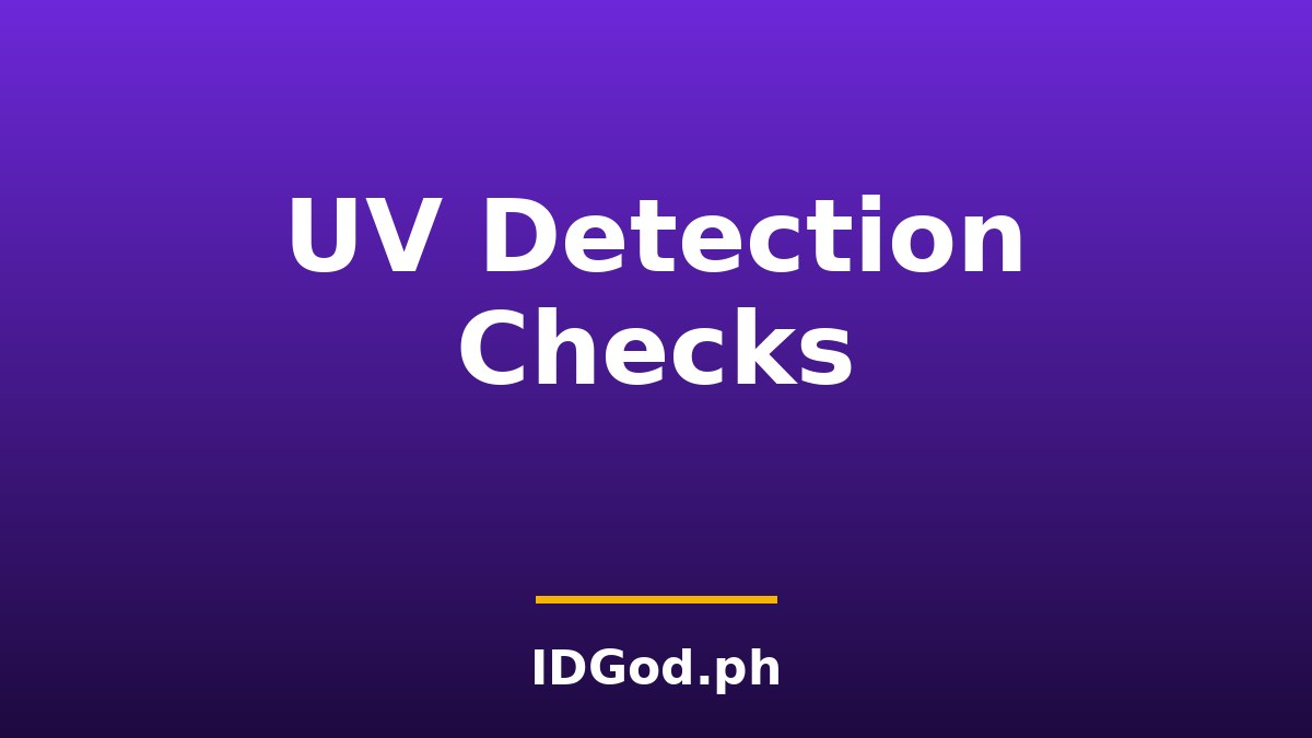 Fake ID Blacklight and UV Detection: What Bouncers See Under the Light