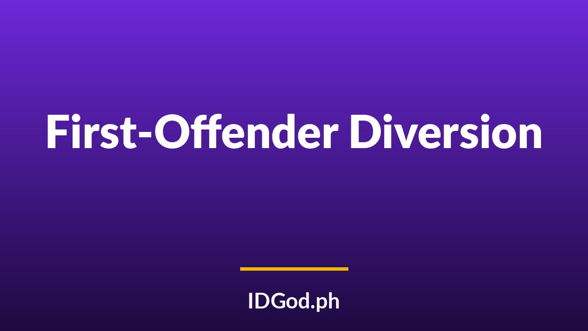 Fake ID Diversion and First-Offender Programs