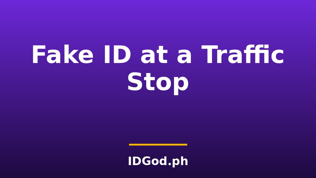 What Happens If an Officer Finds a Fake ID During a Traffic Stop