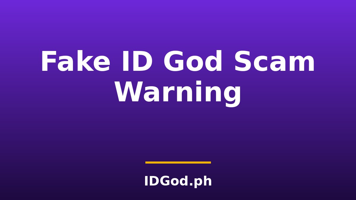 Fake ID God Scam: Don't Fall for Clone Websites in 2026