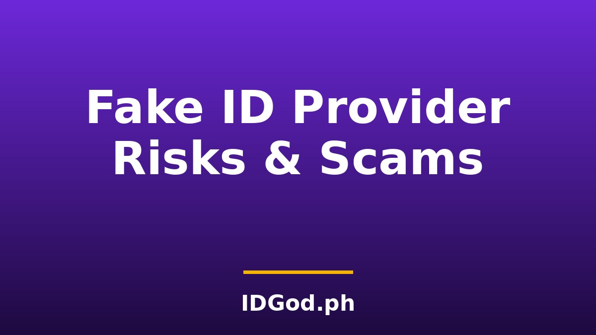 Fake ID Providers Explained: Common Scams, Risks, and Warnings