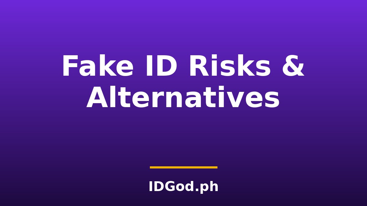 Fake ID Risks and Legal Alternatives: Making Informed Identity Decisions
