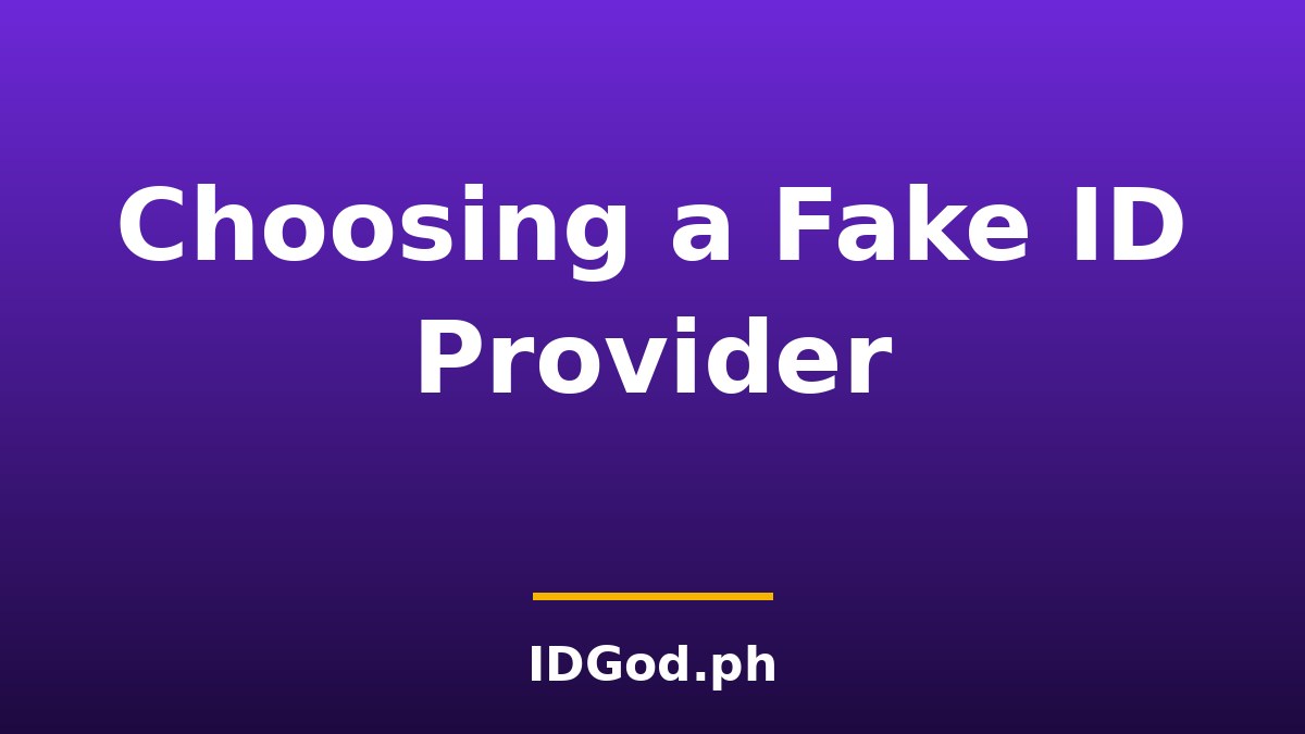 How to Choose a Safe Fake ID Provider in 2026