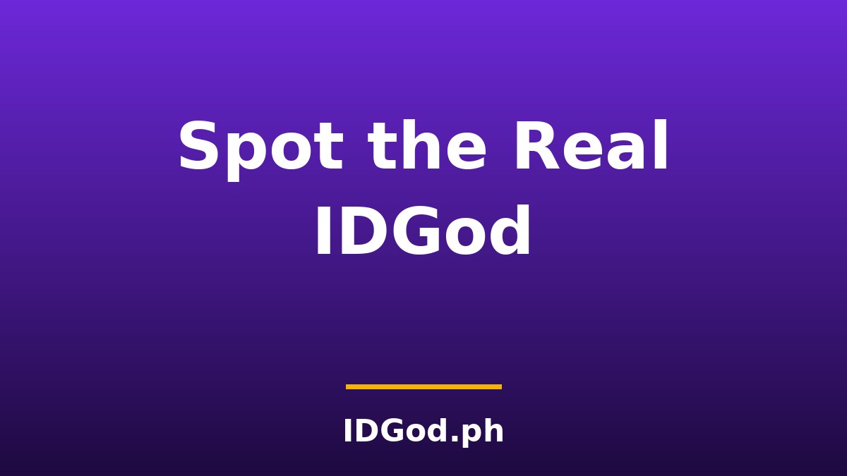 How to Spot the Real IDGod: Avoid Clone Sites and Scams