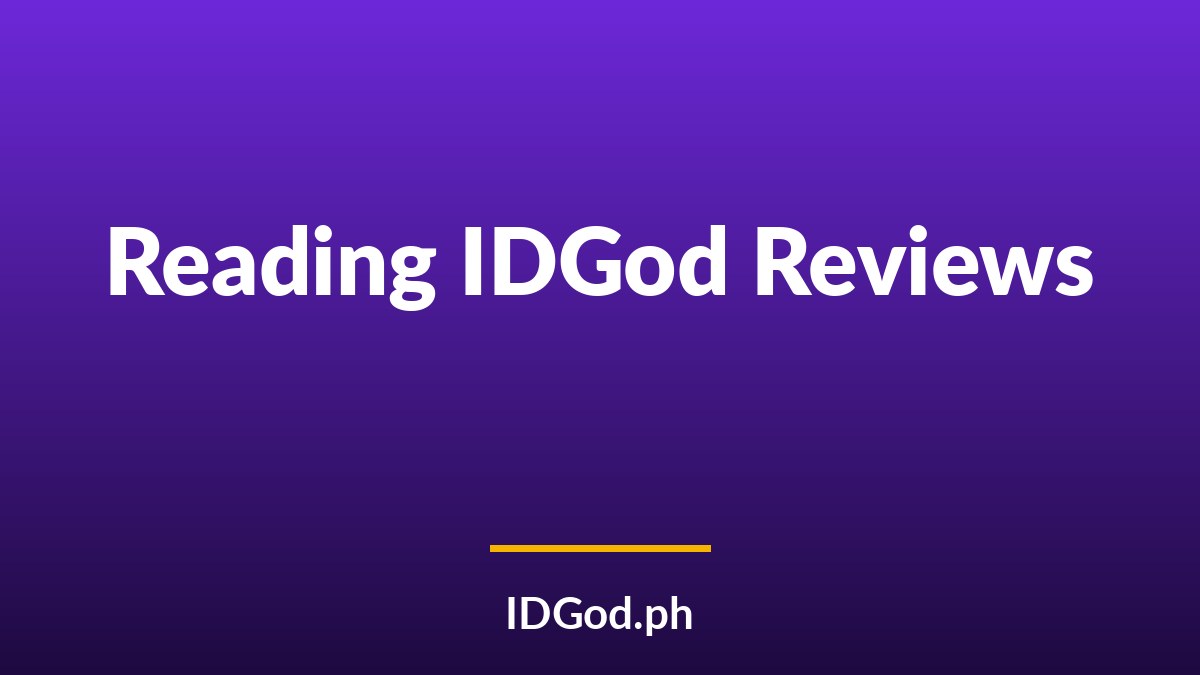IDGod Reviews: How to Read Them and Spot Planted Ones