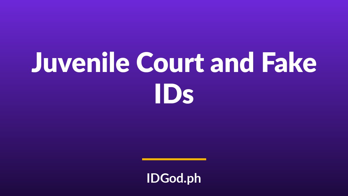 Juvenile Court and Fake ID Cases for Minors