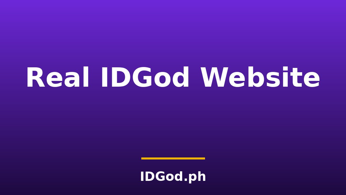 Real IDGod Website: How to Identify the Official Site & Avoid Scams (2026)