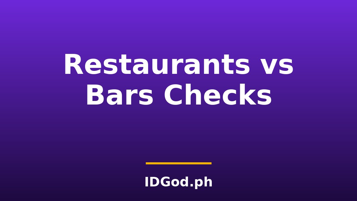 Restaurants vs Bars: How Strict Is the ID Check on a Night Out in 2026?