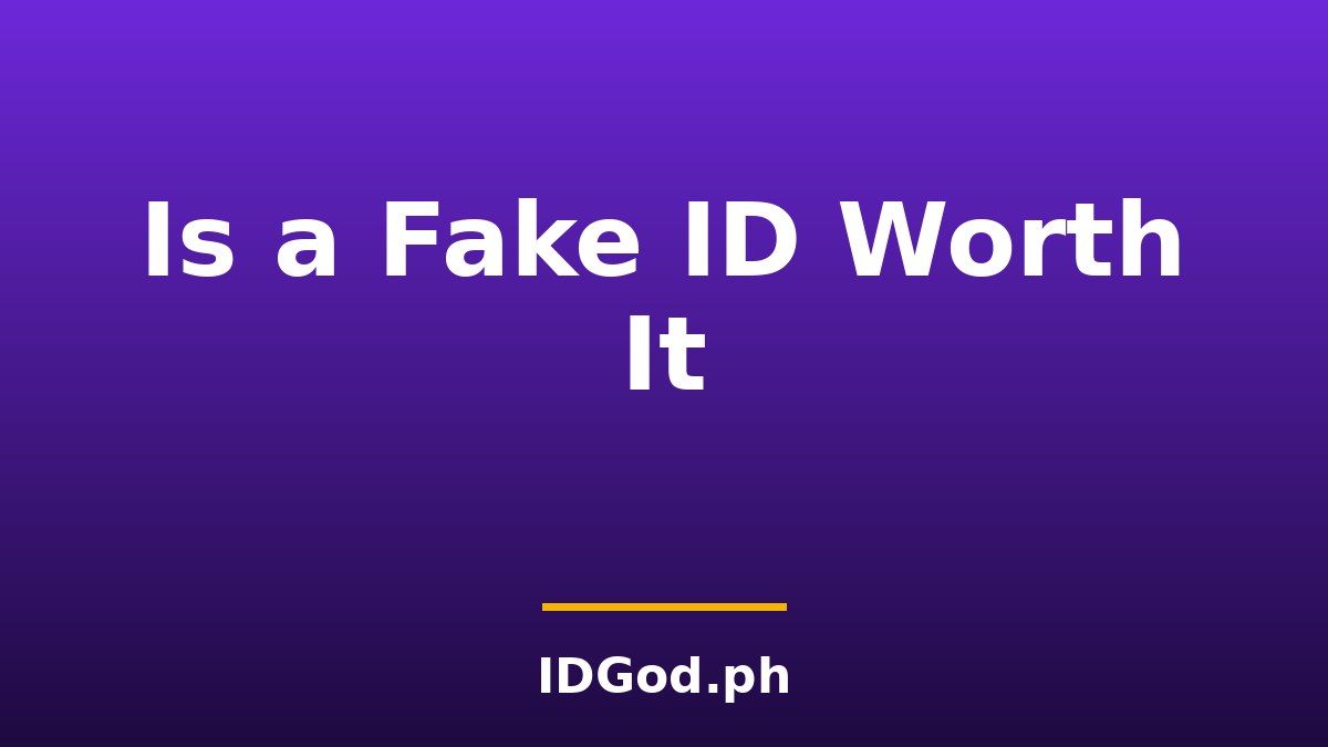Is a Fake ID Worth the Risk? Laws, Risks & Reality