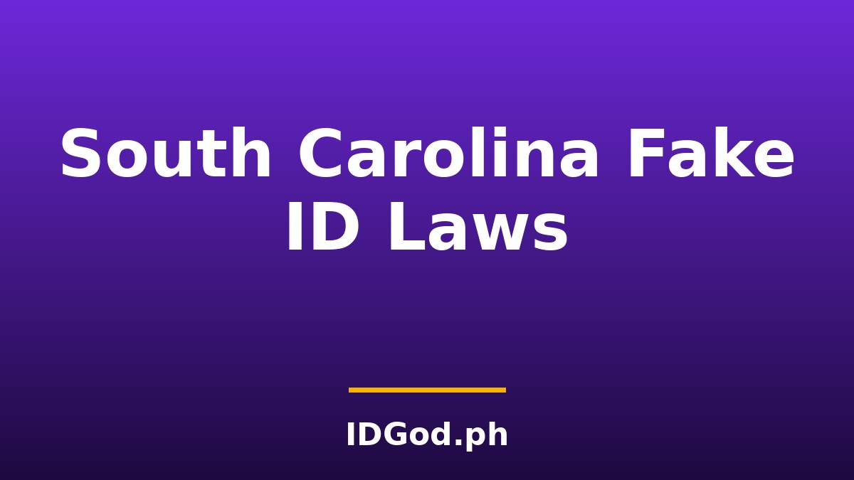 South Carolina Fake ID Laws and Detection: A 2026 Guide