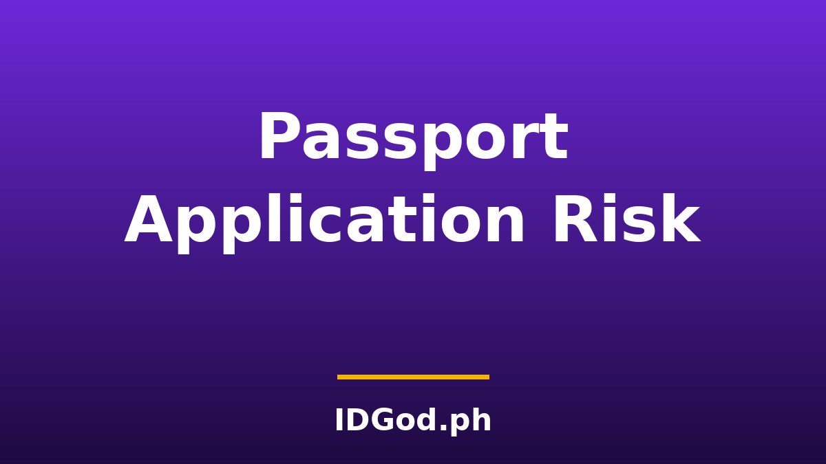 Using a Fake ID for a Passport Application