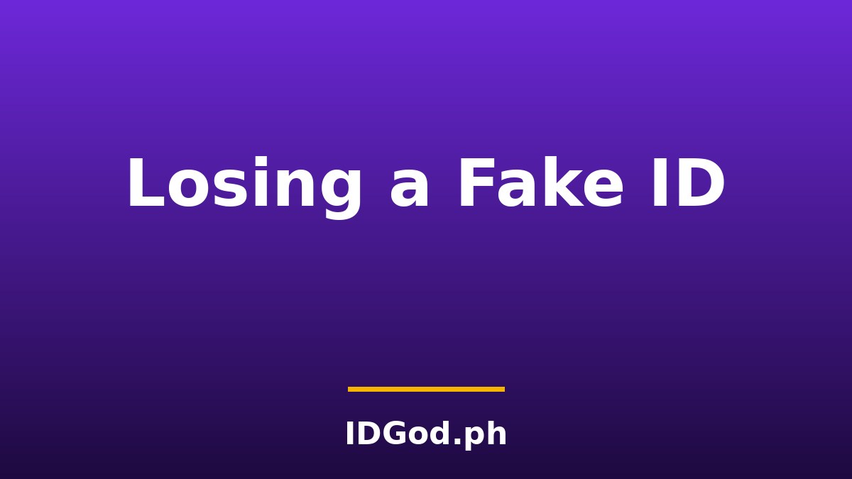 What Happens If You Lose Your Fake ID