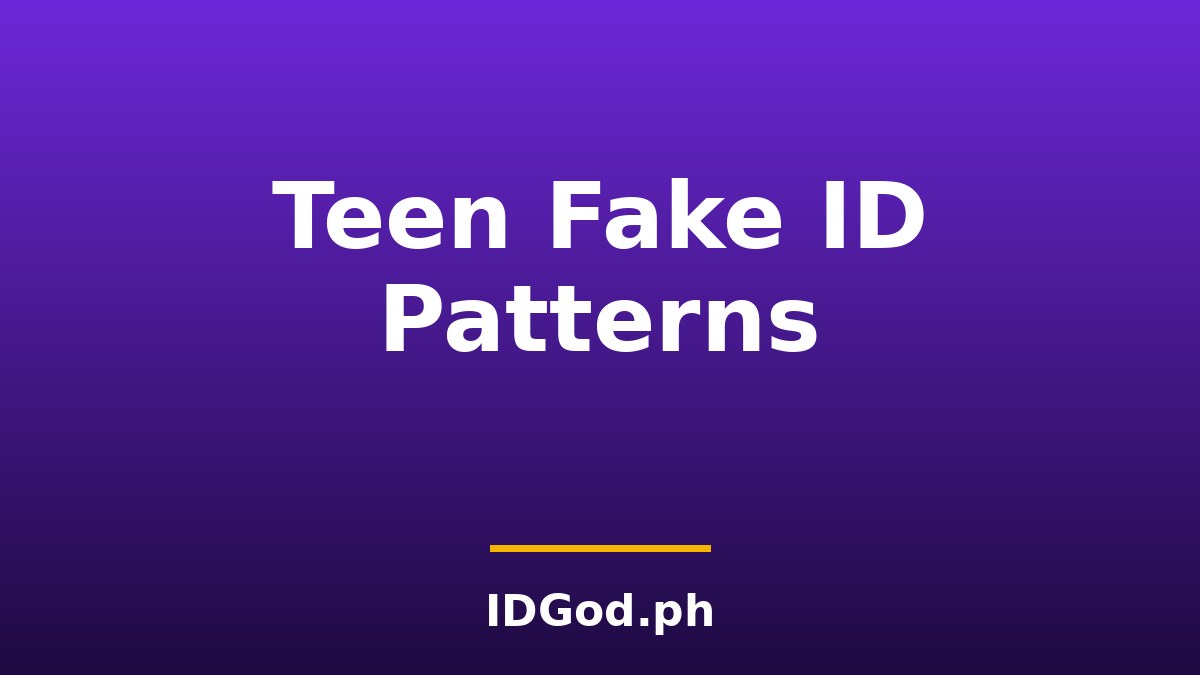 Why Teens Use Fake IDs: Research, Risk Patterns, and Alternatives