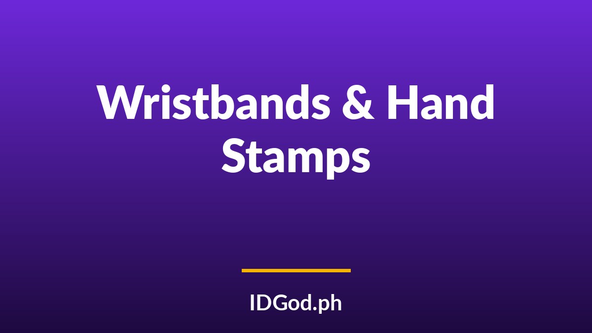 Wristbands and Hand Stamps at Bars and Festivals