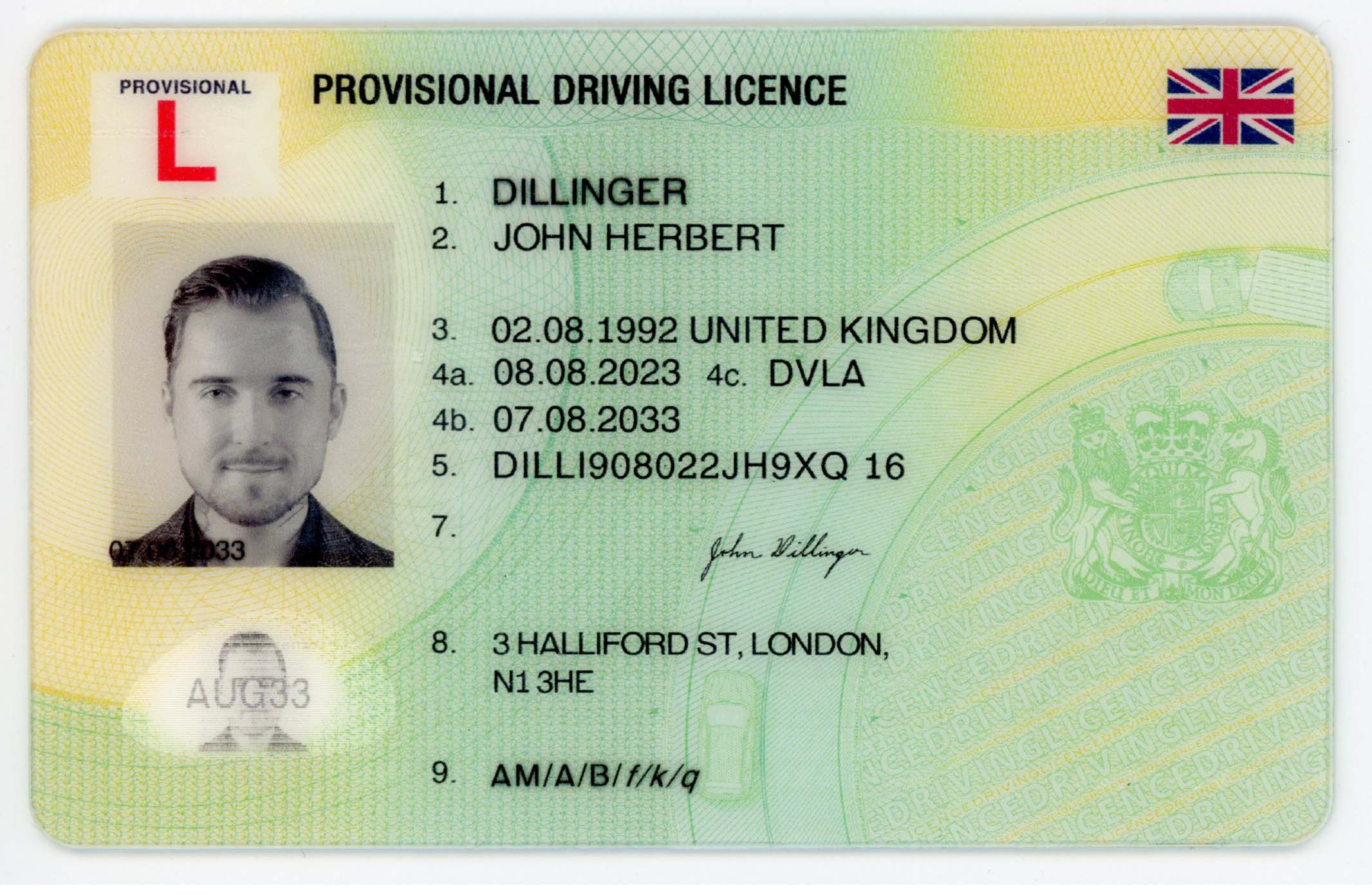 UK Provisional Polycarbonate Fake ID Fake ID