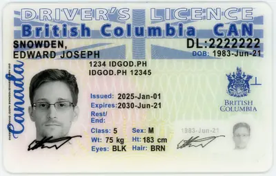 British Columbia Canada Fake ID