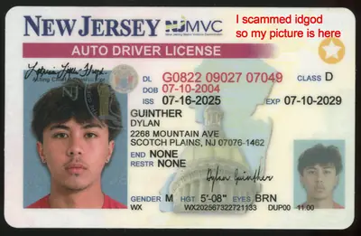 New Jersey Fake ID - MVC Polycarbonate Template | IDGod.ph Fake ID