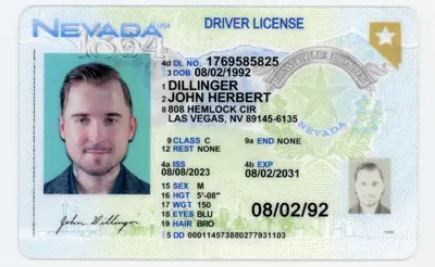 Nevada Polycarbonate - Official State Material Fake ID