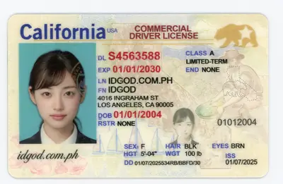 CDL California Polycarbonate - Official State Material CDL Fake ID