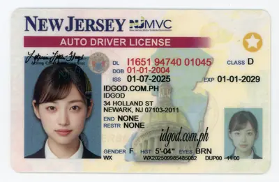 NJ ID Identical MVC Polycarbonate Fake ID