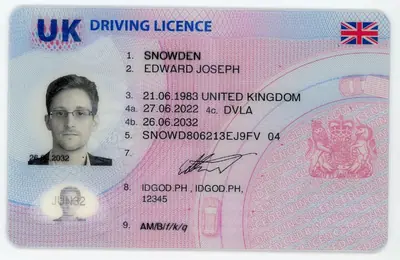 United Kingdom Polycarbonate - Official Country Material Fake ID
