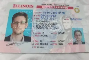 Illinois Polycarbonate - Official State Material Fake ID Fake ID