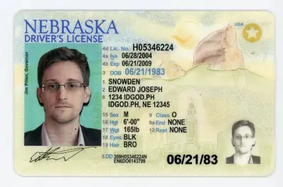 Nebraska Polycarbonate - Official State Material Fake ID Fake ID