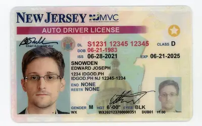 New Jersey Polycarbonate - Official State Material Fake ID Fake ID