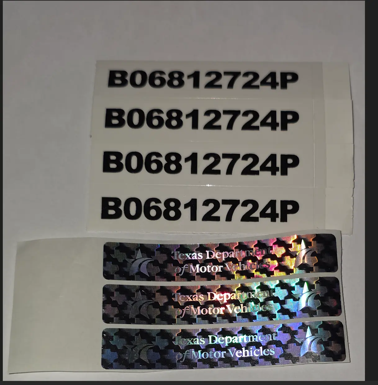 Fake Texas Handicap Sticker